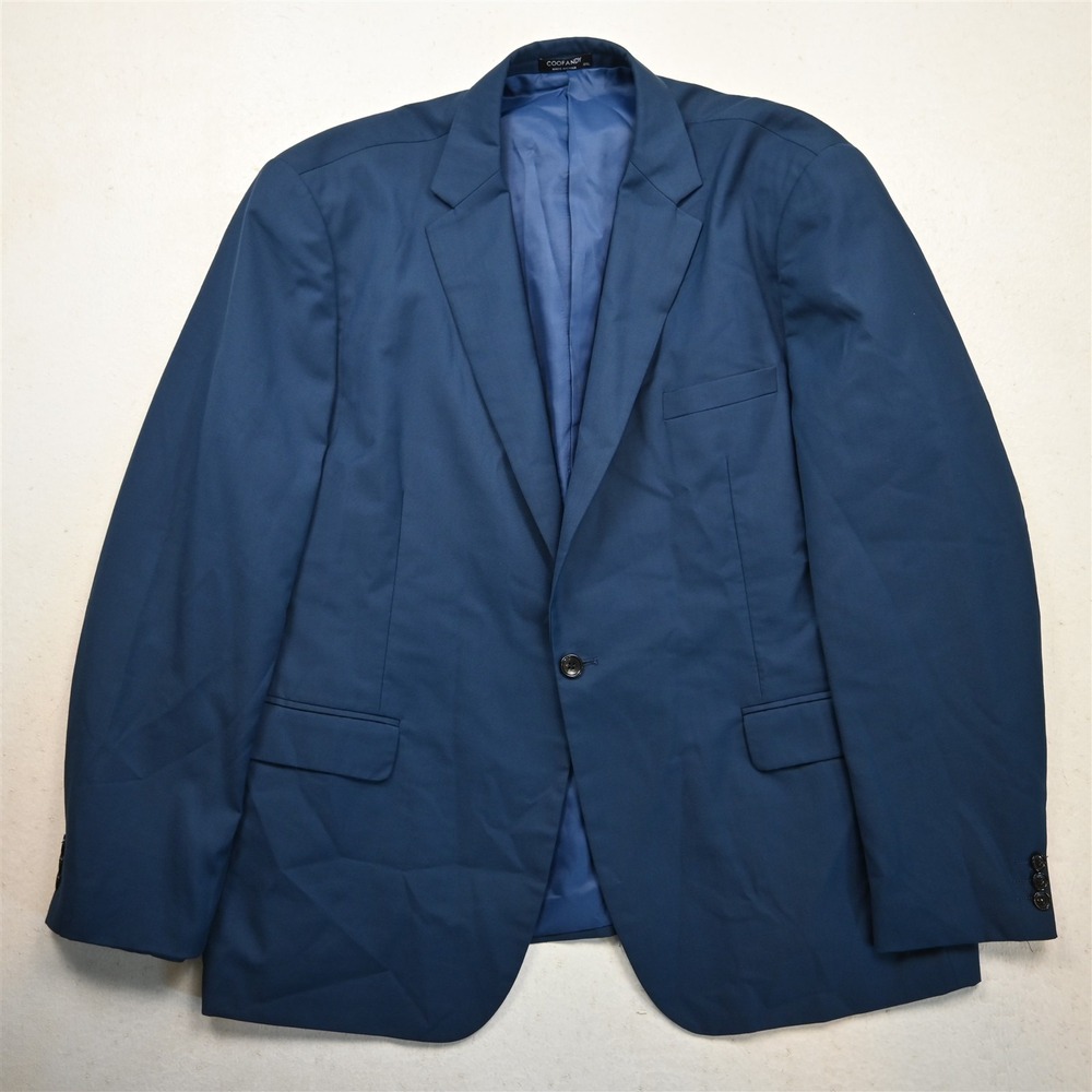 NEW Coofandy 3XLR Blue Mens Blazer Suit Jacket Sport Coat